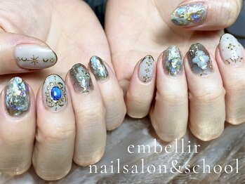 アンベリール ネイルサロンアンドスクール(embellir)の写真/オフ込<2本アート¥6500/4本アート¥7400>トレンド感のあるデザイン◎手描き,シンプル,ニュアンスなど豊富！