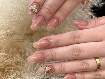 リアンスネイルヴィヴィッド 倉敷店(LianS nail ViViD)/２本アート