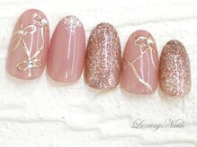 ラグジュアリーネイルズ タカダノババ(Luxury Nails Takadanobaba)/モテ可愛*リボンNail
