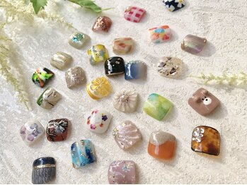ウカ ひばりが丘(UKA)の写真/60種類から選べる親指アートフットネイル♪フットバス付き☆色変更可能♪
