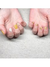 プチルポ(Petit Repos)/秋イエロー×ミモザ×立体アート