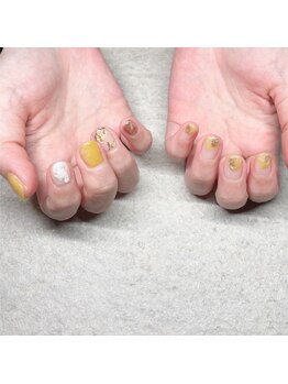 プチルポ(Petit Repos)/秋イエロー×ミモザ×立体アート