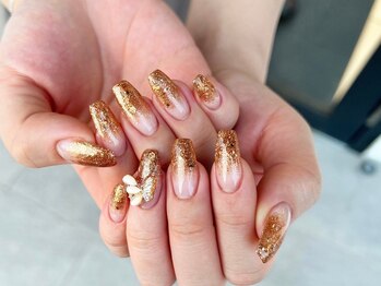 アース コアフュールボーテ 東松山店(EARTH coiffure beaute)/ラメグラデーション　6500円