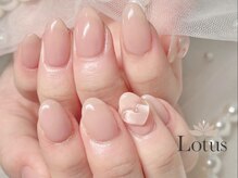 ロータス ネイルアンドアイラッシュ(Lotus)/ワンカラー+パーツのコース