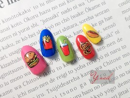 ポップなハンバーガーデザイン