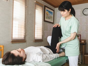 新リンパサロン 春日井朝宮/骨盤周りの可動域を広げます