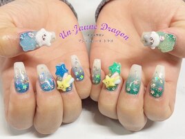 【自爪ネイル】３Dネイル