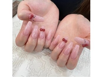ハニービューティーサロン(honey beauty salon)の写真/【ワンカラー★10本チップ長さだし】3色まで組み合わせOK♪当日、追加で店内デザインへ変更も承ります◎