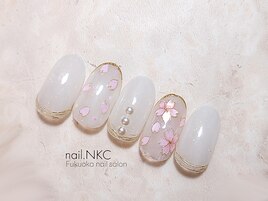 さくらホログラムネイル