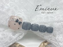 エミュー(Emieux)/ベージュリボン