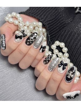 センスネイル(Sense Nail)/クリスマス/冬ネイル/ボルドー