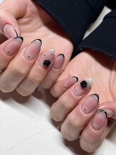 チークにスキニーフレンチ