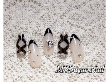 ミスシュガーネイル(MS Sugar Nail)/チェックネイル