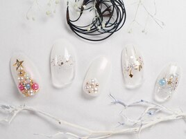 王道クリスマスネイル