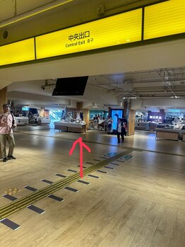 プラチナムドール 枚方店(PLATINUM DOLL)/中央改札口を出て左斜め前に進む