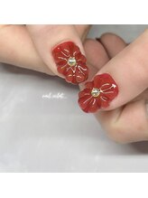 エクラ(eclat)/フラワー×ボルドー