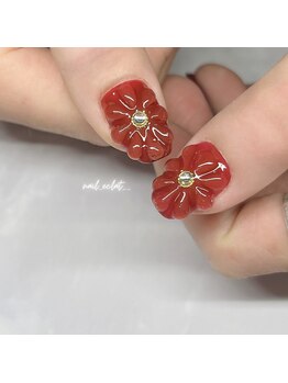 エクラ(eclat)/フラワー×ボルドー