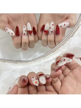 バレンタインネイル/ちひろ