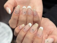 ネイルアンドアイラッシュ ルクソー シーホーク店(Nail&Eyelash LUXUEUX.)/【ブライダルデザインネイル】