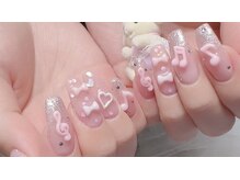 御爪処 あんみつ/ニュアンスピンクネイル