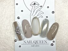 ネイルクイーン(Nail Queen)/ミラーニュアンスネイル♪￥8800