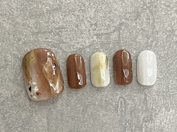 カラネイル 南森町店(calla nail)/Blown × White