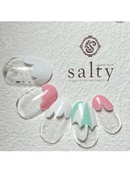 ネイルアンドアイラッシュサロン ソルティ 寺田町(salty)/アンブレラネイル