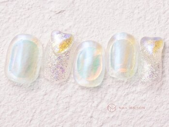 ネイルメゾン 新宿店(NAIL MAISON)/ハートジュエル￥9000