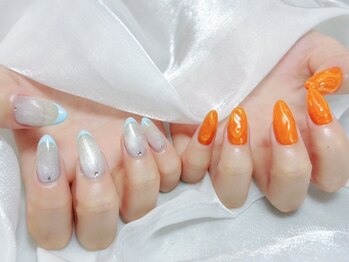 プティ アイビューティ 京橋店(peTiT eyebeauty)/マグネット フレンチネイル