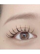 【パリエク80本メニュー】まつげパーマ&エクステで自まつ毛が伸びた様な仕上がりに♪