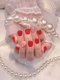 雪の結晶ネイル