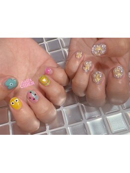 手描きアートが得意なサロン