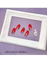 セレクトネイル ココ 秦野店(SELECT NAIL COCO)/1&2月ハンド　和柄or ハート