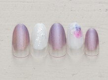 ネイルミックス イオンモール水戸内原店(Nail Mix)/あじさい塗りかけ　4990円