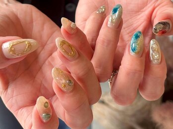 ネイル アトリエ フイユ イセサキ(Nail atelier Feuill isesaki)/design full