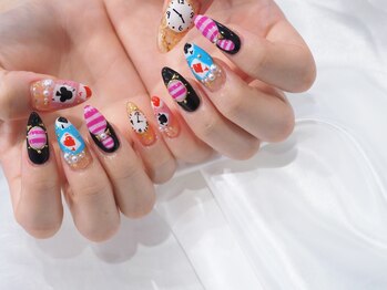 縁/不思議の国のアリスネイル