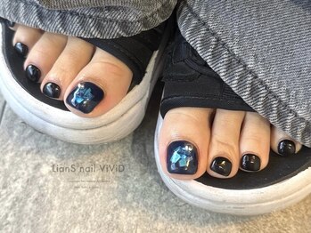 リアンスネイルヴィヴィッド 倉敷店(LianS nail ViViD)/フット２本アート