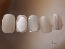 トレンド淡色ぷっくりアート