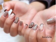 ロコ ファーム(loco farm)/マグネット×ビジューネイル