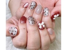 マヌスキュア/ハートドットネイル