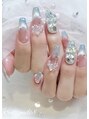 エルナ 新宿(Eluna)&nbsp;チークネイル×マグフレンチ[埋めつくし/新宿]