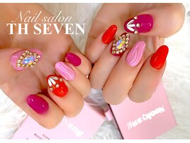 なみなみネイル×ビジューネイル
