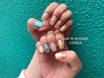 ネイル&アイラッシュ ルミア(Nail & Eyelash LUMIA)/ニュアンス氷ネイル