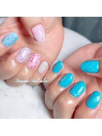 押し花　立体ちぐはぐアート