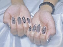 ヤシネイル(Yashi Nail)/ゴージャス持込　ブラックネイル