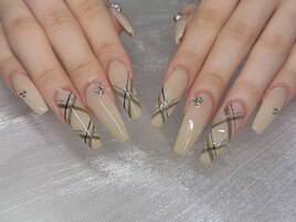 (担当:黒川)チェックネイル