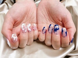 ちぐはぐカラー　大人シンプル