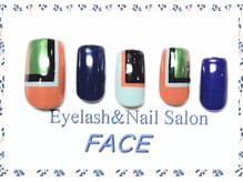 アイラッシュアンドネイルサロン フェイス(Eyelash&NailSalon FACE)/ハンド定額ネイル　￥8.500