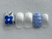 カラ ネイル 中津店(calla nail)/青いお花