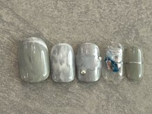 カラネイル 南森町店(calla nail)/ニュアンス　くすみカラーネイル